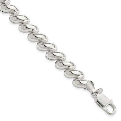 7.5 Inch Sterling Silver Fancy Polished San Marco Bracelet