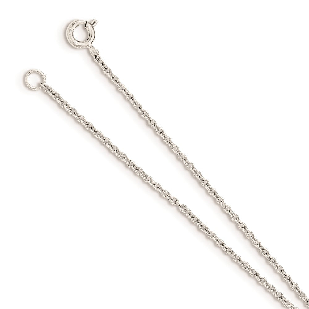 Sterling Silver Rh-Plat Polished Cz Four Leaf Clover Attached Ring/Bracelet