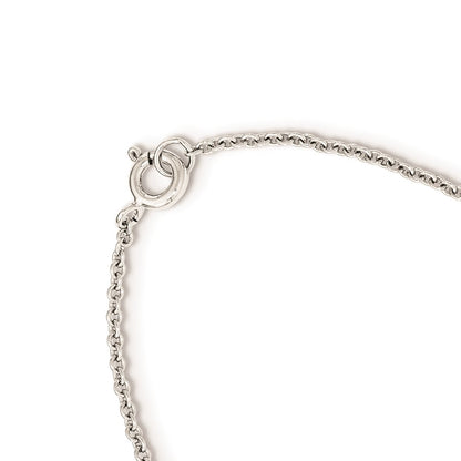 Sterling Silver Rhod-Plated Polished Cz Cross Attached Ring/Bracelet