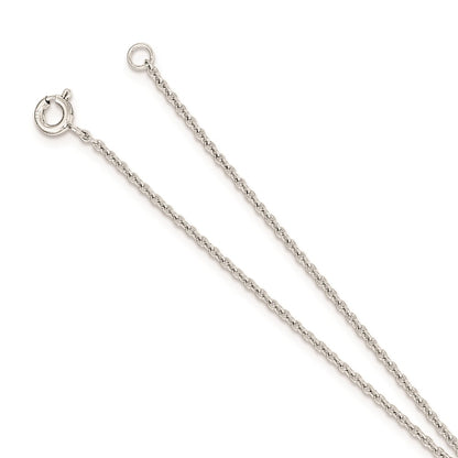 Sterling Silver Rhodium-Plated Polished Cross Attached Ring/Bracelet