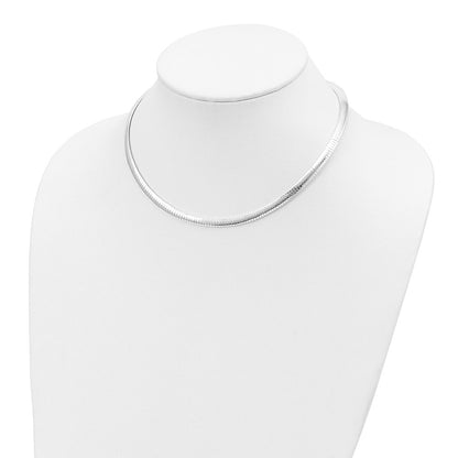 16 Inch Sterling Silver 5.2mm W/2In Ext. Cubetto Chain Necklace