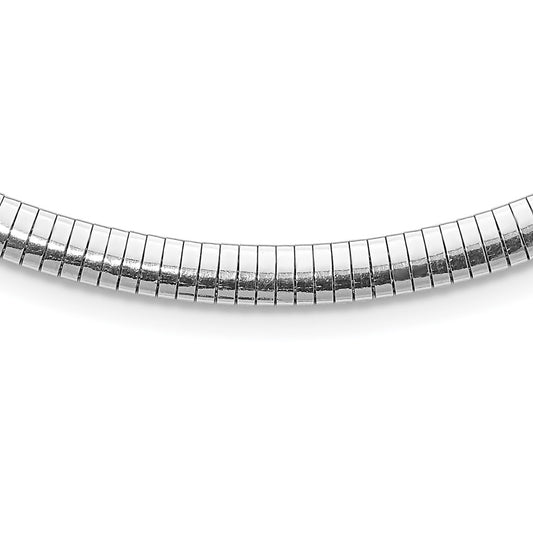 16 Inch Sterling Silver Rhodium-Plated 5.2mm W/2In. Ext Cubetto Chain Necklace