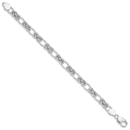 8.5 Inch Sterling Silver Polished Link Bracelet