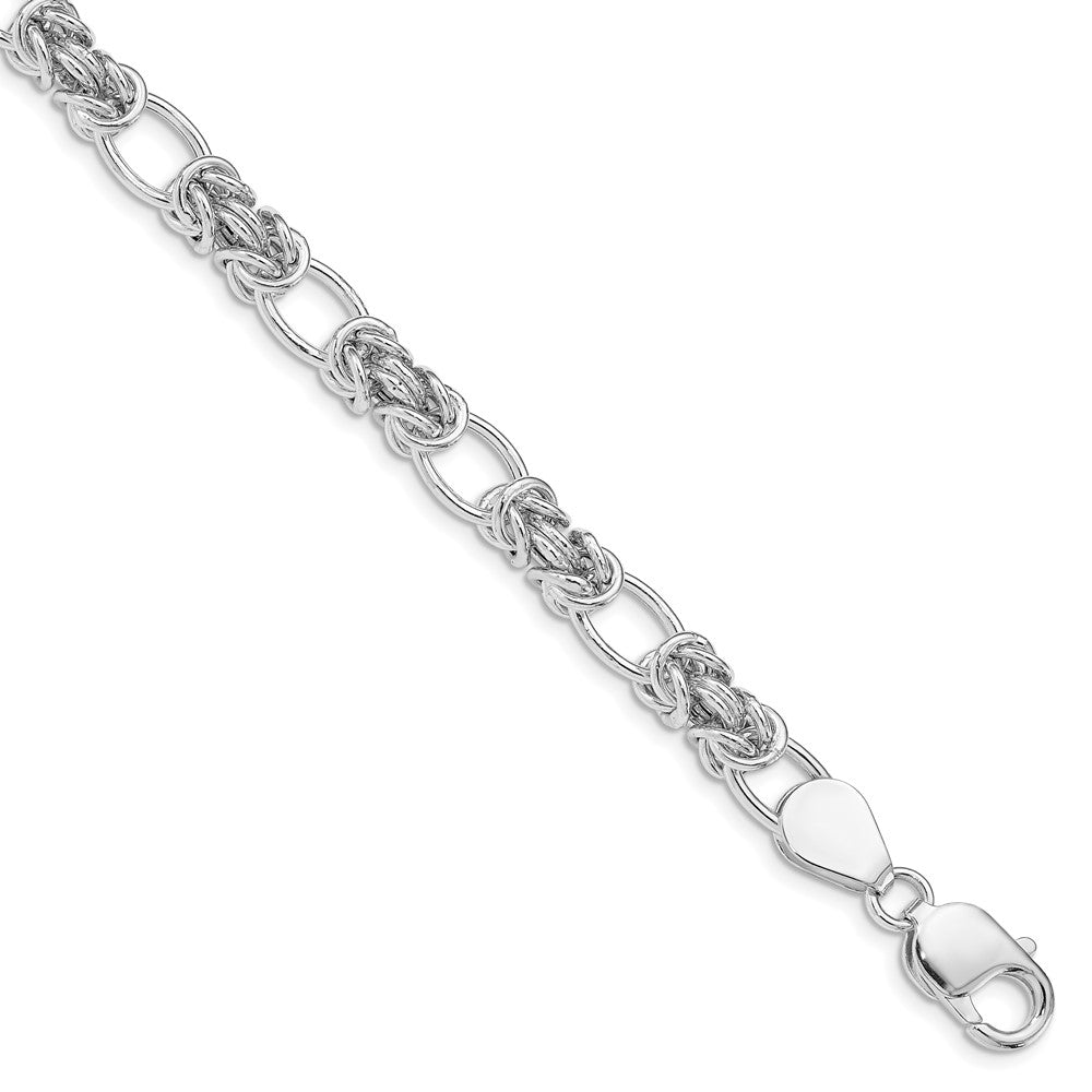 8.5 Inch Sterling Silver Polished Link Bracelet