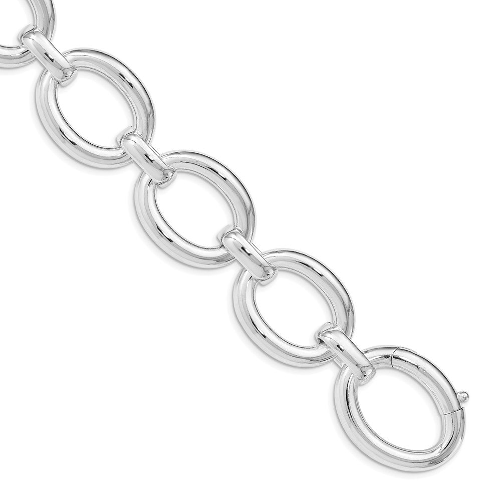 8.75 Inch Sterling Silver Polished Large Link Bracelet