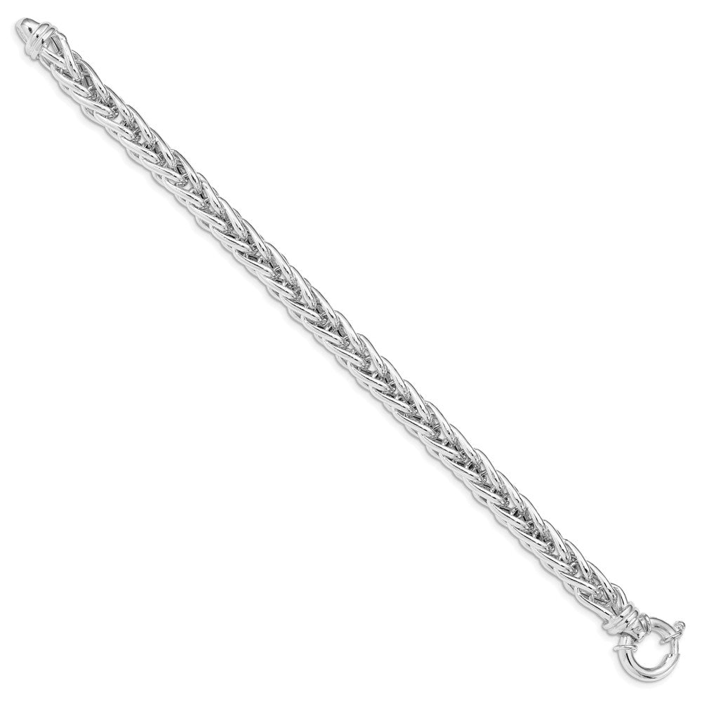 8 Inch Sterling Silver Polished Spiga Fancy Link Bracelet