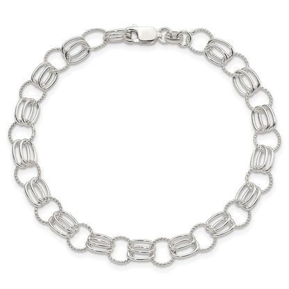 7.5 Inch Sterling Silver Link Bracelet