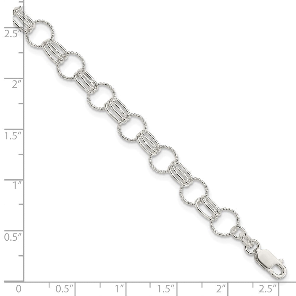 7.5 Inch Sterling Silver Link Bracelet