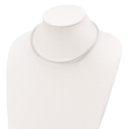 Sterling Silver 4mm Round Cubetto 16In Necklace