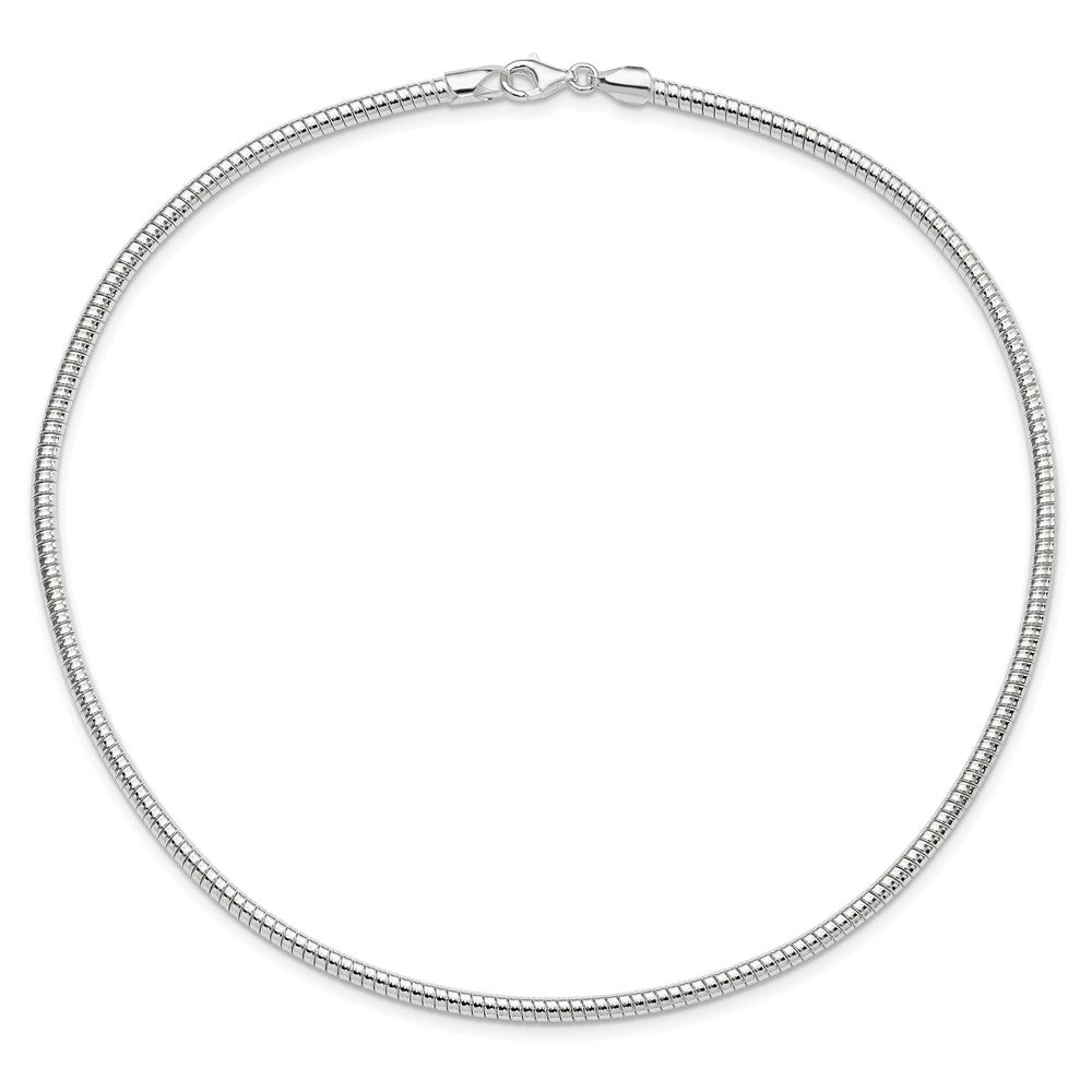 Sterling Silver 4mm Round Cubetto 16In Necklace