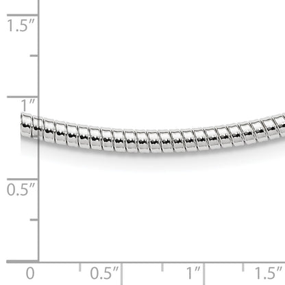 Sterling Silver 4mm Round Cubetto 16In Necklace