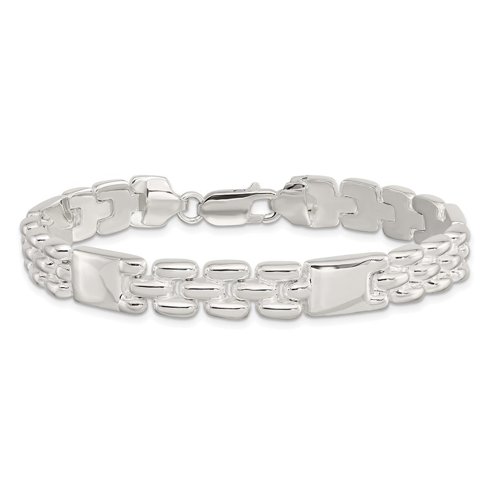 7.5 Inch Sterling Silver Fancy Link Bracelet