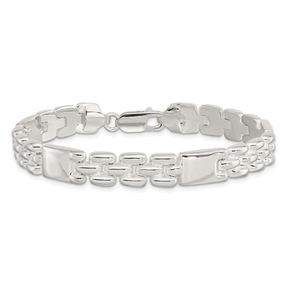 7.5 Inch Sterling Silver Fancy Link Bracelet