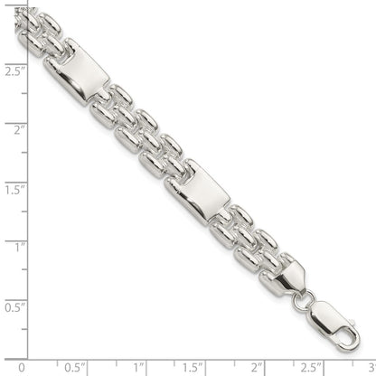 7.5 Inch Sterling Silver Fancy Link Bracelet