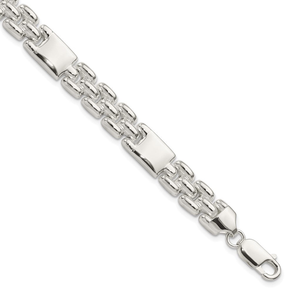 7.5 Inch Sterling Silver Fancy Link Bracelet