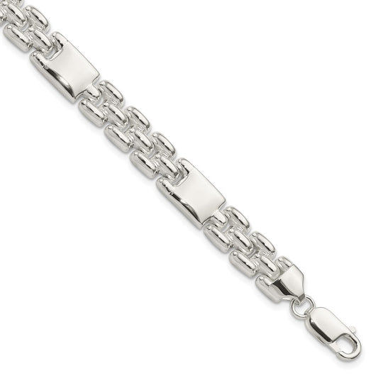 7.5 Inch Sterling Silver Fancy Link Bracelet