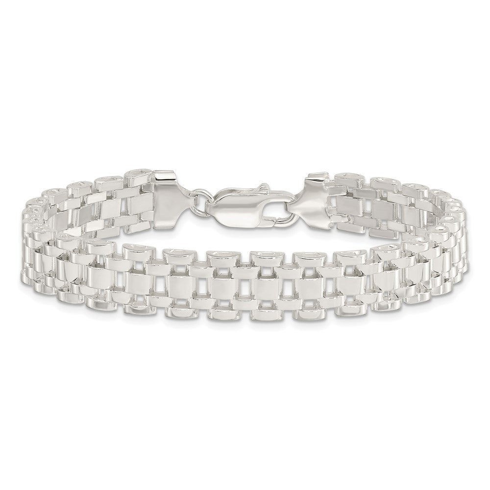 7.75 Inch Sterling Silver Polished Fancy Link Bracelet