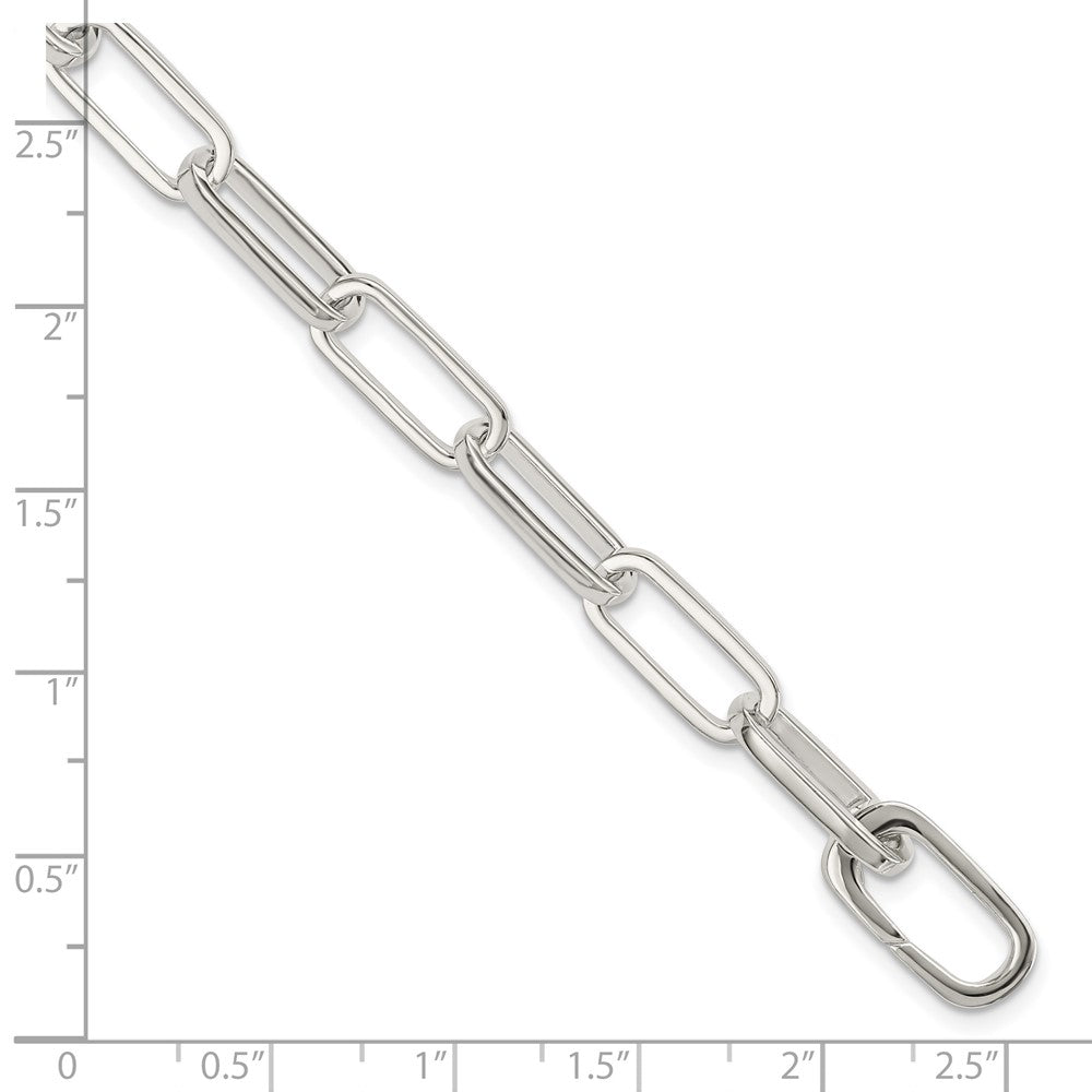 7.75 Inch Sterling Silver Polished Fancy Link Bracelet