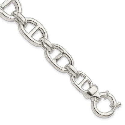 7.75 Inch Sterling Silver Polished Fancy Link Bracelet