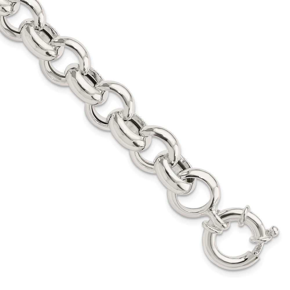 8 Inch Sterling Silver Polished Fancy Link Bracelet