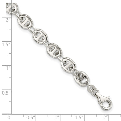 7.5 Inch Sterling Silver Polished Fancy Link 7.5In Bracelet