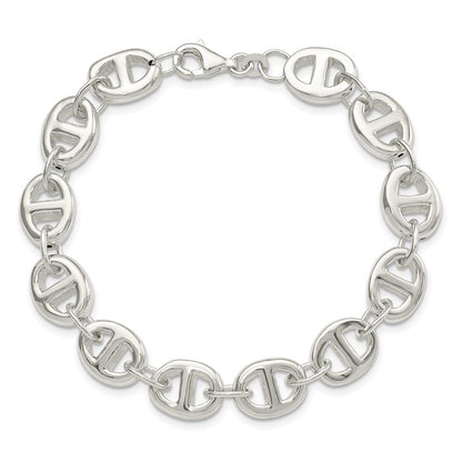 7.5 Inch Sterling Silver Polished Fancy Link 7.5In Bracelet