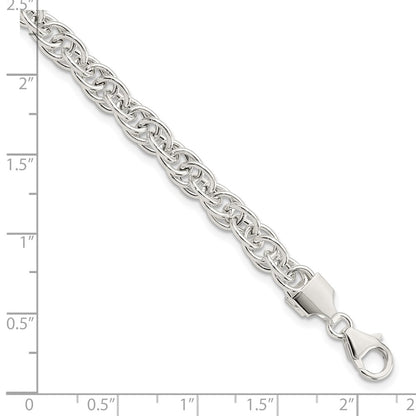 7.5 Inch Sterling Silver Polished Fancy Link Bracelet