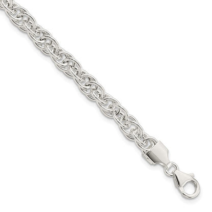 7.5 Inch Sterling Silver Polished Fancy Link Bracelet