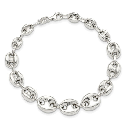 7.5 Inch Sterling Silver Polished Fancy Link 7.5In Bracelet