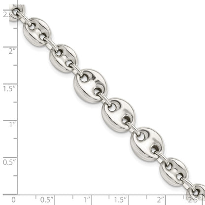 7.5 Inch Sterling Silver Polished Fancy Link 7.5In Bracelet