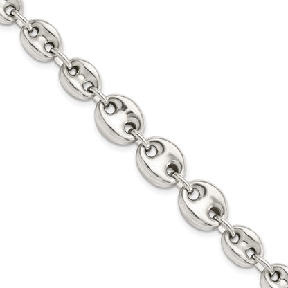 7.5 Inch Sterling Silver Polished Fancy Link 7.5In Bracelet