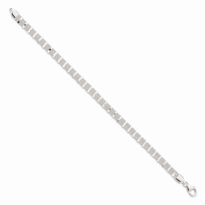 7.25 Inch Sterling Silver Polished 3-Strand Bracelet