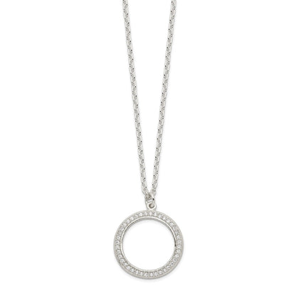 Sterling Silver 3 Cz Pendants All 16 (Necklace Set)