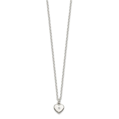 Sterling Silver 3 Cz Pendants All 16 (Necklace Set)