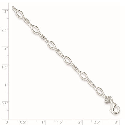 7.25 Inch Sterling Silver 5mm Fancy Link Bracelet