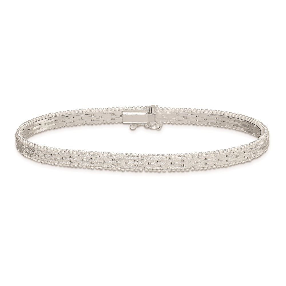 7 Inch Sterling Silver Dolphins Bracelet