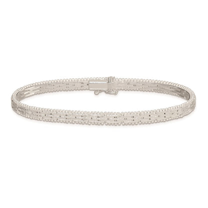 7 Inch Sterling Silver Dolphins Bracelet