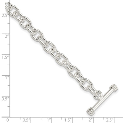 7.75 Inch Sterling Silver 7.75Inch Polished Fancy Link Toggle Bracelet