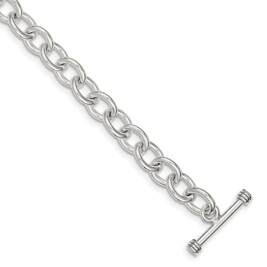 8.75 Inch Sterling Silver 8.75Inch Polished Fancy Link Toggle Bracelet