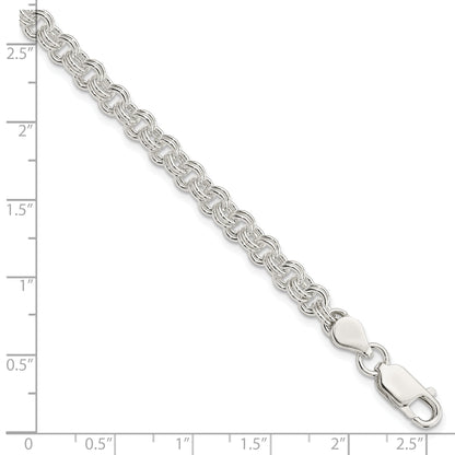 8.5 Inch Sterling Silver 4.8mm Fancy Link Bracelet
