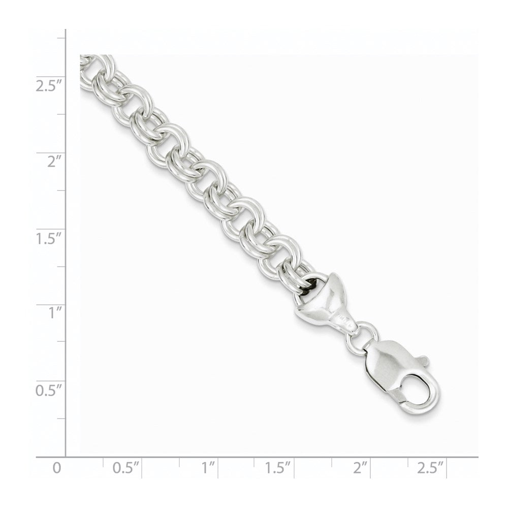 7.5 Inch Sterling Silver 7.5Inch Double Link Bracelet