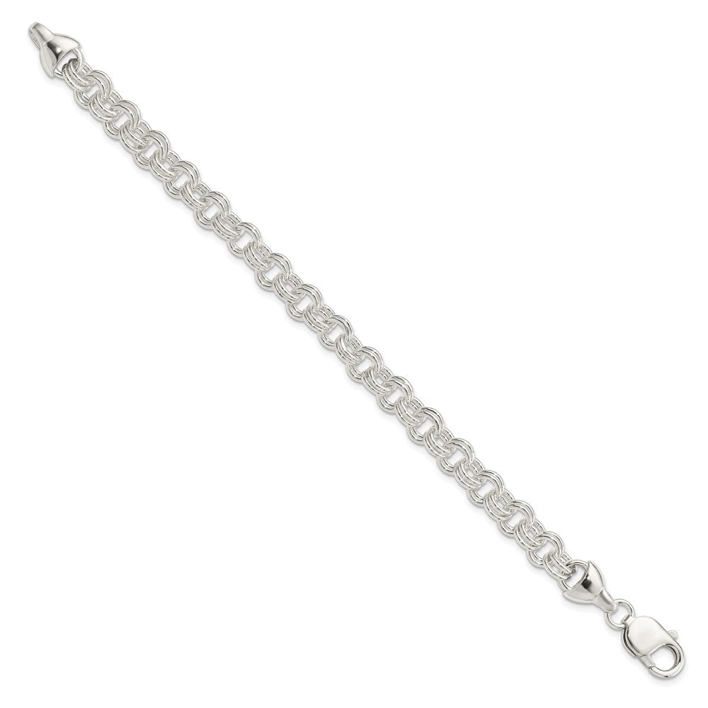 7.5 Inch Sterling Silver 7.5Inch Double Link Bracelet