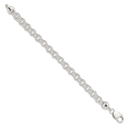 7.5 Inch Sterling Silver 7.5Inch Double Link Bracelet