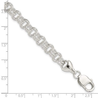 7.5 Inch Sterling Silver 7.5Inch Double Link Bracelet