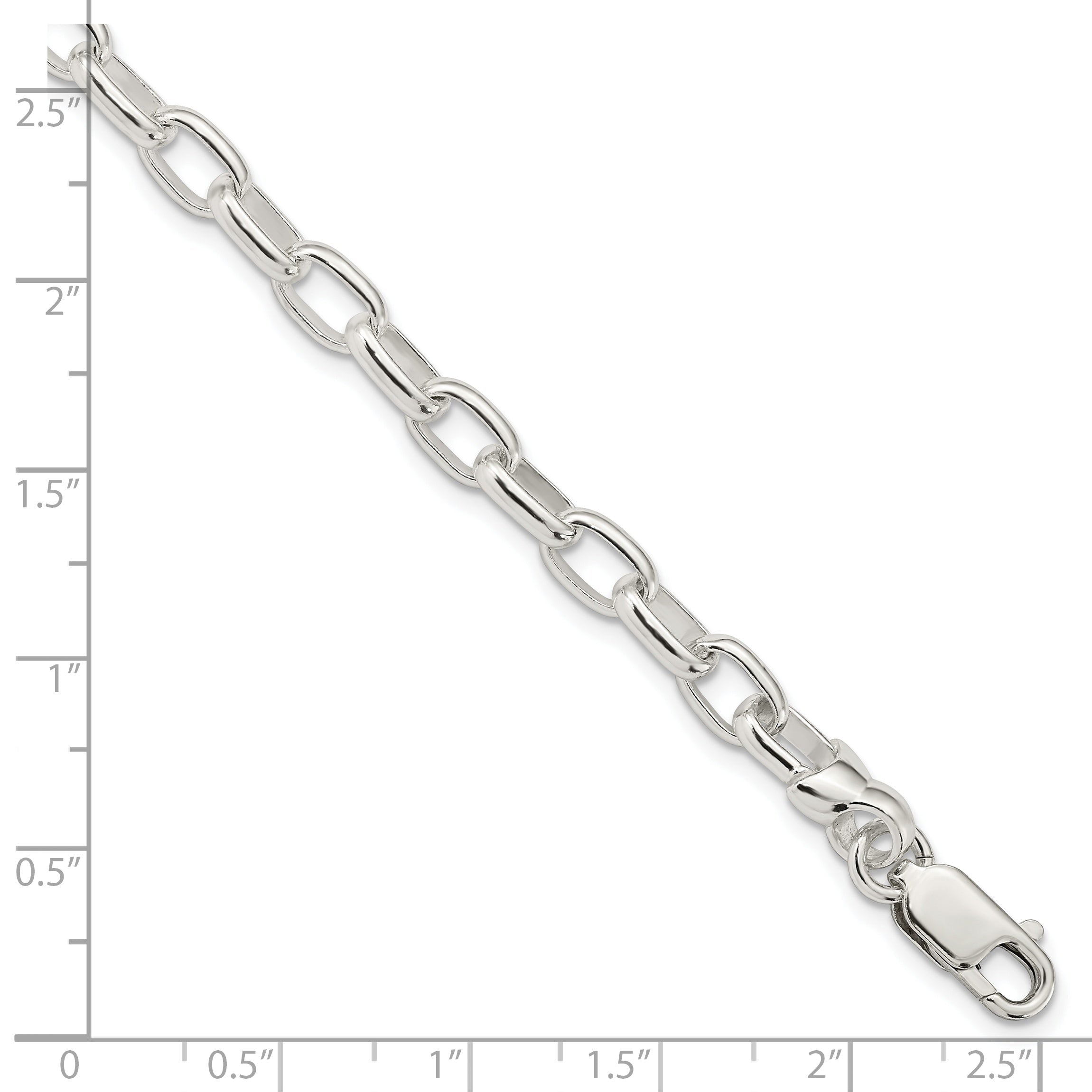 7.5 Inch Sterling Silver 7.5Inch Fancy Link Bracelet