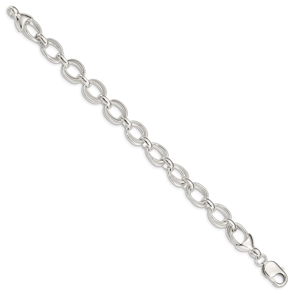 7.5 Inch Sterling Silver 7.5Inch Fancy Link Bracelet