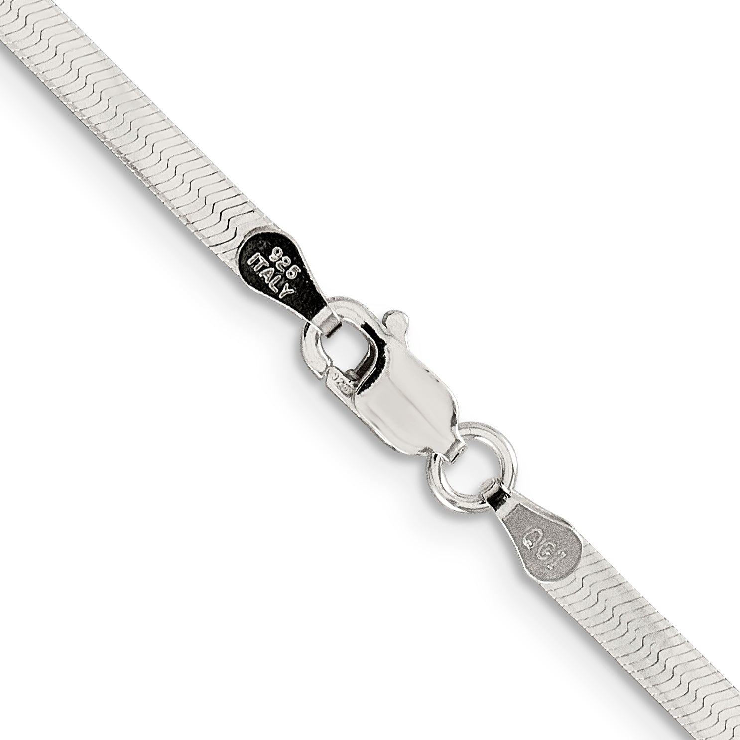 24 Inch Sterling Silver 3mm Magic Herringbone Chain Necklace