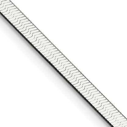 18 Inch Sterling Silver 3mm Magic Herringbone Chain Necklace