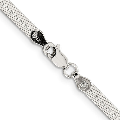 20 Inch Sterling Silver 3.5mm Magic Herringbone Chain Necklace