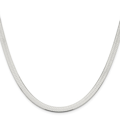 20 Inch Sterling Silver 5.25mm Magic Herringbone Chain Necklace